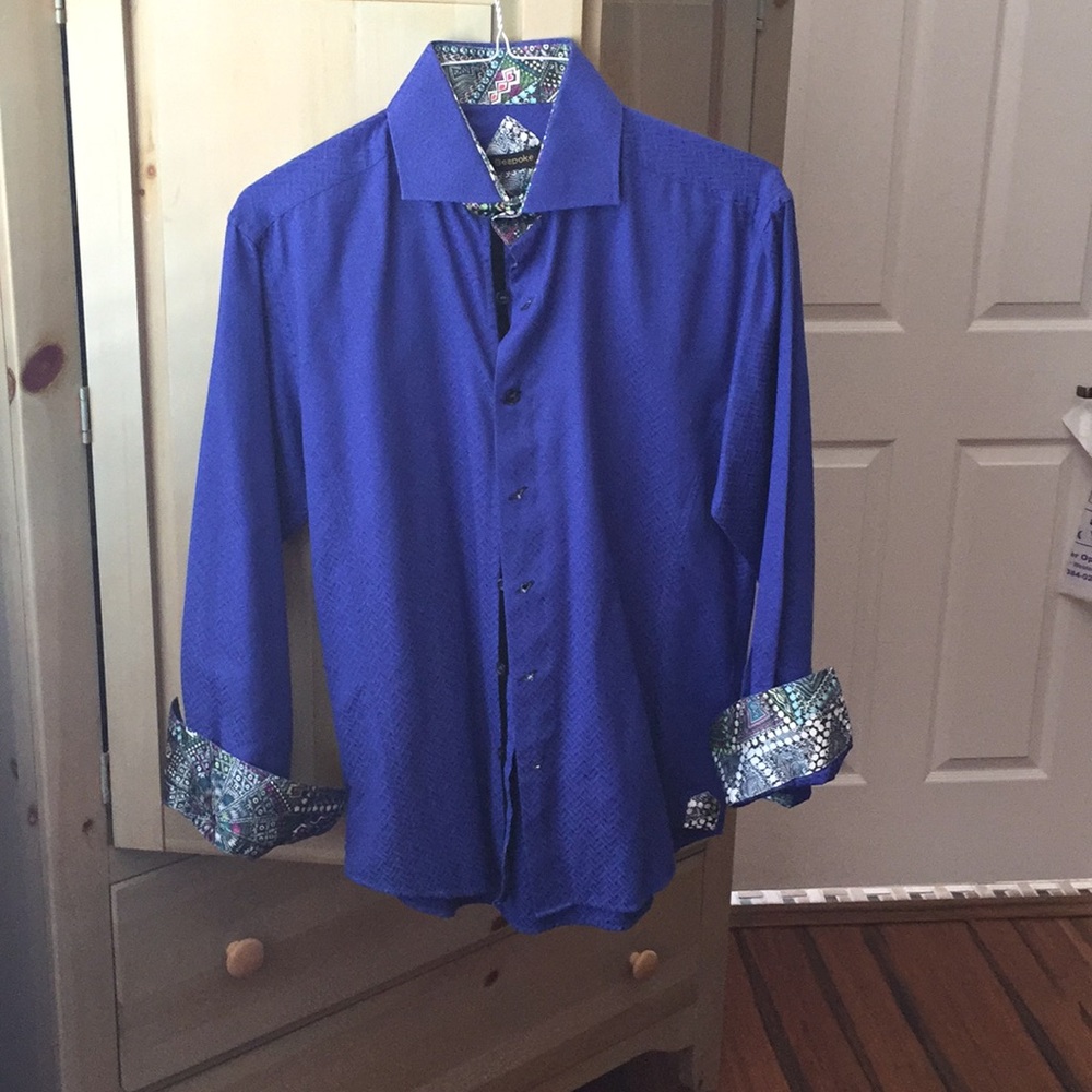 Blue button down by Bespoke. - Picture 2 of 2